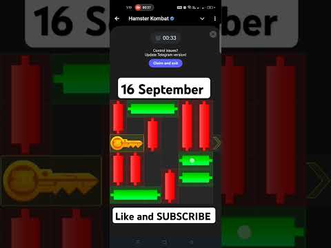 Hamster Kombat mini game today 16 septemper | Hamster mini game 15 September