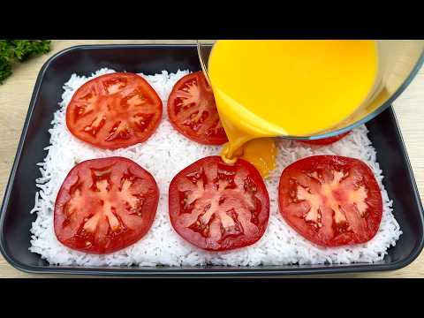 If you have rice, eggs and tomatoes at home❗Recipe😋quick, easy and delicious # 300