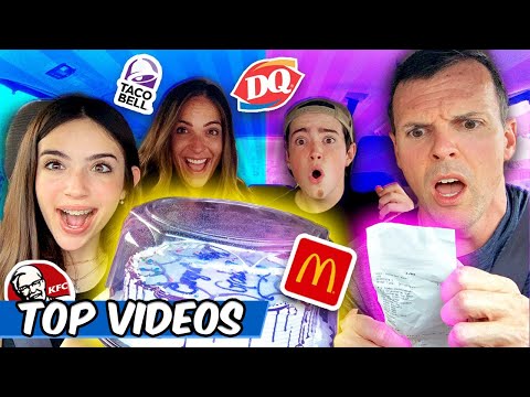 Top Bee Family STRANGERS CHOOSE FOOD DRIVE THRU MOMENTS! | The Bee Family