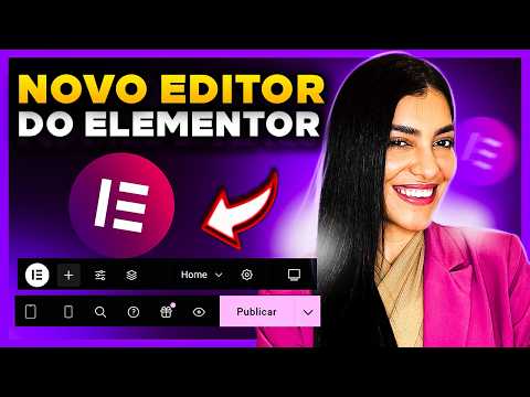 Elementor MUDOU! Conheça a NOVA BARRA do Editor do Elementor [Novidade Barra Superior Elementor]