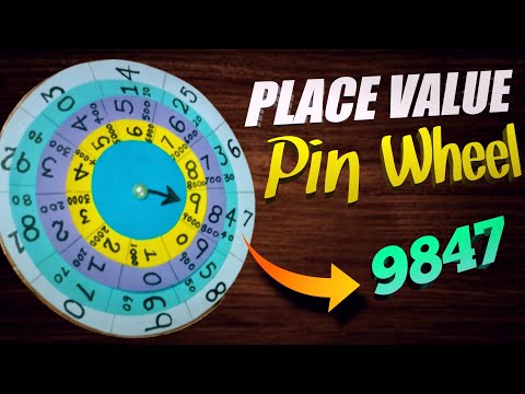 Place Value Pin wheel | Maths Project | Easy