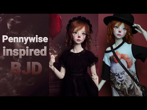 Pennywise inspired Ball Jointed Doll