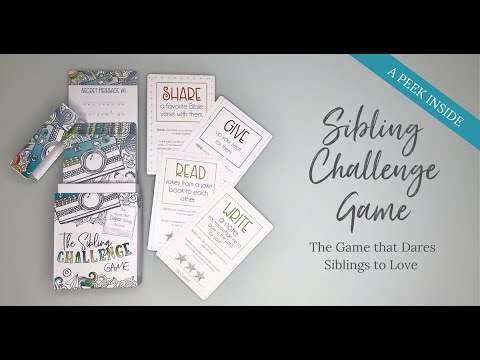 Sibling Challenge Game: Daring Siblings to Love Each Other