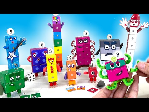 DIY Numberblocks Toys 1 to 10 - Poseable Magnetic Figures || Keiths Toy Box