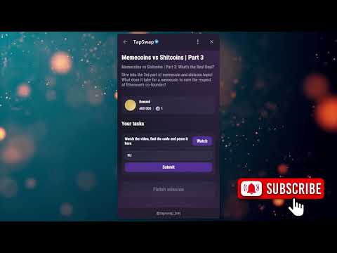Memecoins vs Shitcoins | Part 3 | Tapswap Code