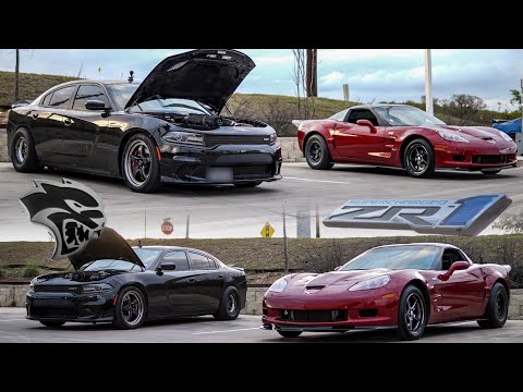 1150HP+ Hellcat on Spray vs Lightweight 950HP C6ZR1