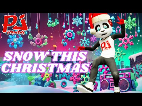 Snow This Christmas ❄️ Magical Holiday Song for Kids | Pj Panda Remix | Xmas Lyric Video