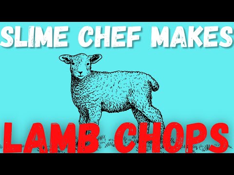 Blobby attempts to cook lambchops for the first time