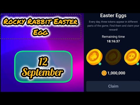 Rocky Rabbit Easter Eggs 12 September | Rocky Rabbit Daily Combo | Easter Eggs