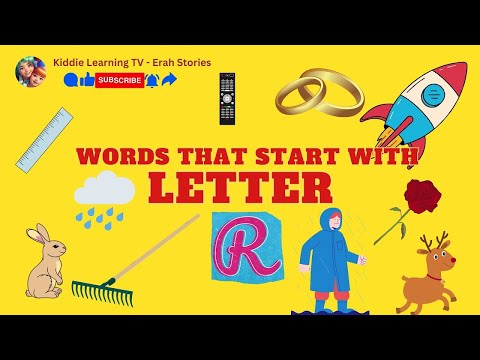 Letter R: Words That Start With R, Letter Sounds| English Vocabulary Lessons| Kiddie Learning TV