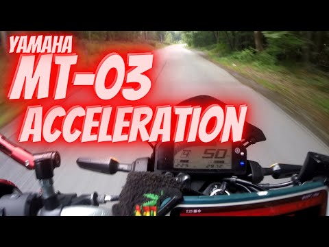 Yamaha MT-03, Quick ACCELERATION Test, Acceleration After The Sprocket Change. (PURE SOUND)