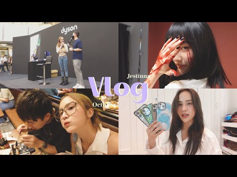 Oct Vlog | 把14 Pro Max给摔坏了？试吃BHC炸鸡、和Jellies见面啦｜Jestinna