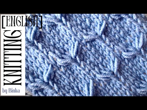 [English] How to knit a relief large honeycomb cell pattern. Ladies/Kids sweater.