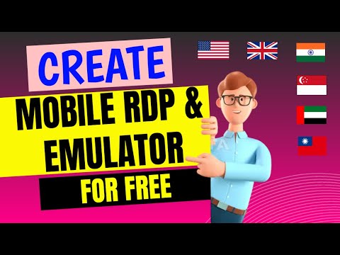 How to Create Free Mobile RDP.? | Create Free USA Emulator in pc | How to Create Free RDP