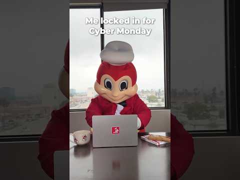 Add to cart, add to cart, add to cart… 🙌 💳👀 #CyberMonday #Jollibee #JollibeeUS #JollibeeUSA