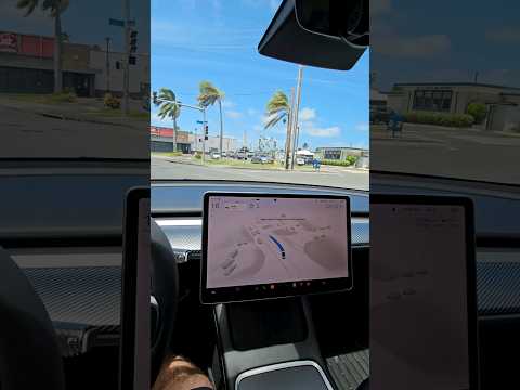 Full Self Driving - Makes a Mistake #fsd #tesla