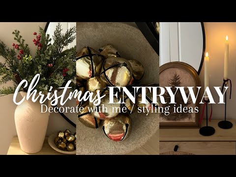 Christmas Decorate With Me 2024 | Entryway Styling Ideas | Budget Friendly Christmas Decor & more...