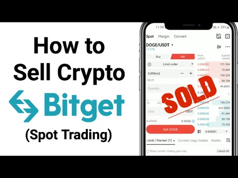 How to sell crypto on Bitget exchange | Spot trading tutorial | How to trade on Bitget