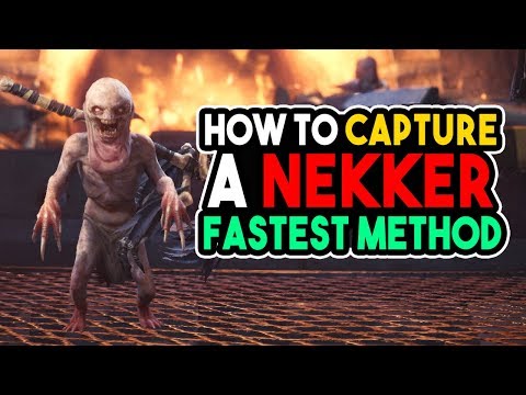 MHW How To Capture A NEKKER - Witcher Quest Guide Monster Hunter World