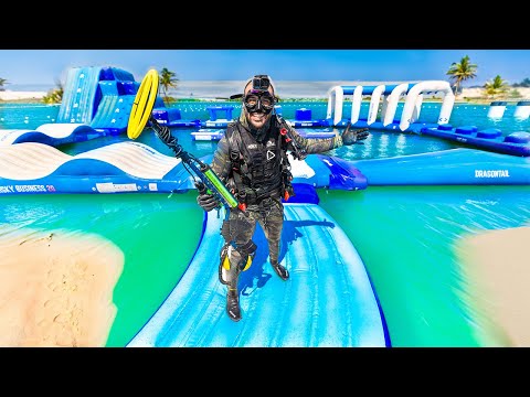 I RENTED AN ENTIRE WATERPARK TO FIND TREASURE!!! (GOLD RUSH)