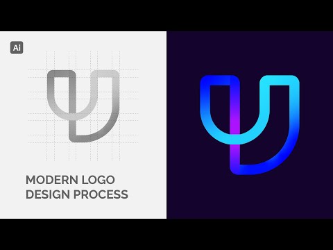 Modern Grid Logo Design | Adobe Illustrator Tutorial