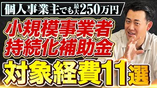 【高採択率!】2023年版小規模事業者持続化補助金で補助対象になる経費を徹底解説／個人事業主でもOK！補助金を活用して販路開拓！