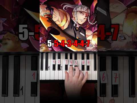 Demon Slayer Opening  Zankyosanka Piano Tutorial #shorts