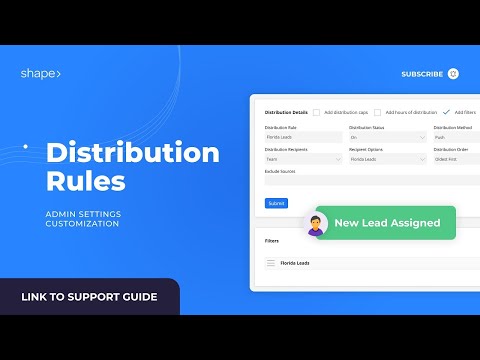 Distribution Rules and Lead Assignment in Shape Software CRM