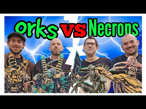 40k Battle Report - Orks vs Necrons - 3000 Points - IDICBeer 40k & Planet 40k vs 6+ Stevo & Dread