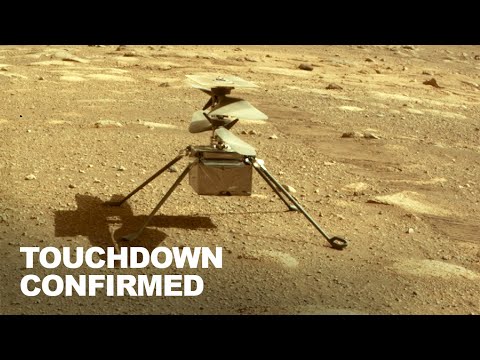 New Images of Mars Helicopter on Martian Soil - Ingenuity Touchdown [Sol 43]