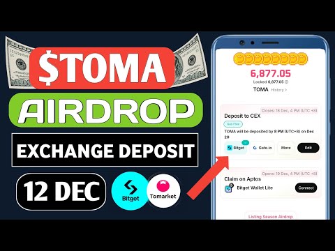 Tomato $TOMA Token Bitget Wallet exchange deposit Start | Toma Token Stake & Airdrop 20 December