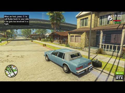 GTA San Andreas Remastered on RTX 3090 Ti 'Cleaning the Hood' Gameplay - Ultra Realistic Graphics