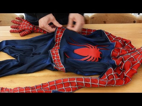 Zipping-Up Unworn Spider-Man Suit