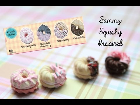 Sammy Cruller Donut Squishy Inspired Polymer Clay Charms | sweetco0kiepie