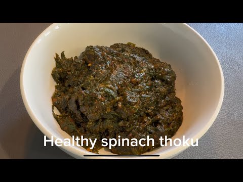 Healthy Spinach / Keerai Thokku Recipe