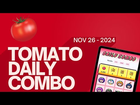 Tomato Daily Combo 26 November | Tomato Daily Combo | Tomarket Airdrop