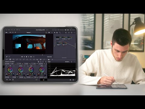 Silently Color Grading in Davinci Resolve on iPad