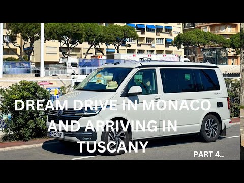 Monaco to Tuscany in our VW California ocean Campervan with our dog