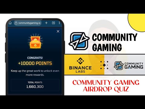 Community Gaming Airdrop Quiz Answer Today | Binance Lab Supports Community Gaming Airdrop