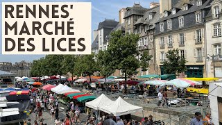 French Market in Rennes, Brittany: Le Marché des Lices (2nd biggest in France!)