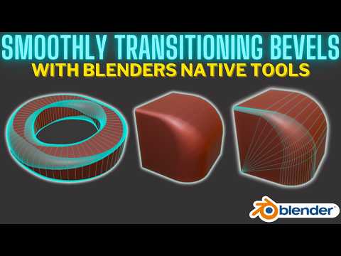 Master smooth bevel size transitions on rounded objects in Blender