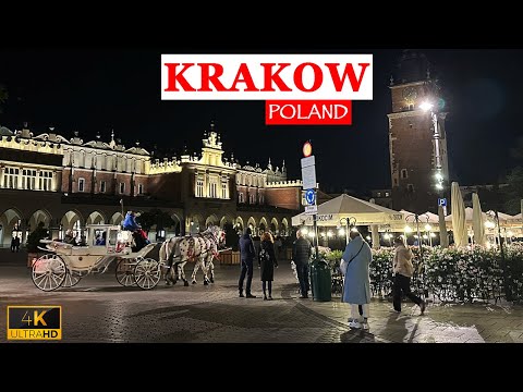 Krakow: Step Into the MAGICAL Streets of Krakow City ✨ Poland 4k Walking Tour  🇵🇱