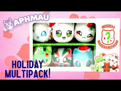 Aphmau MeeMeows Holiday Multipack | 7-Pack Mini Plush Set with Mystery MeeMeow! | Toy Unboxing