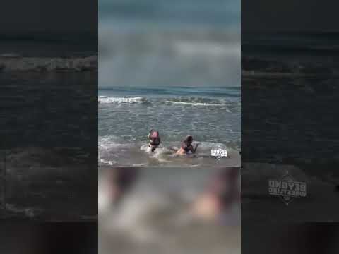 Womens Wrestling Match ON THE BEACH!