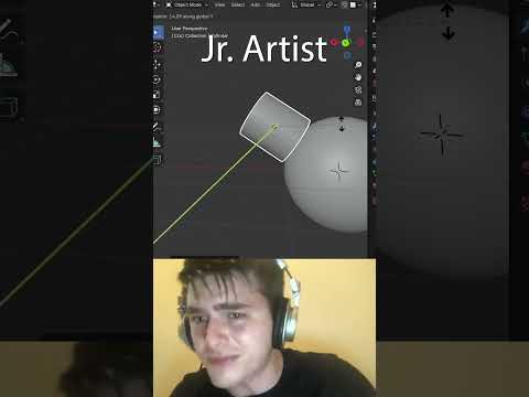 Jr vs Sr Artist: Align object to surface #blendertutorial #blender #blendercommunity #blender3d #b3d