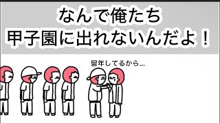 【アニメ】甲子園でたすぎて、留年したやつら