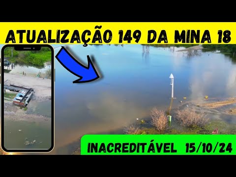 Atualização 149 da mina 18 da BRASKEM no Mutange | Maceió | Alagoas Brasil | visto de cima em 4K