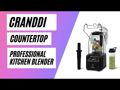 CRANDDI Countertop Blender - 2200 Watt Powerful Professional Kitchen Blender