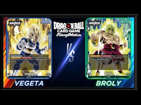 Blue Vegeta vs Green Broly :DBS Fusion World Gameplay