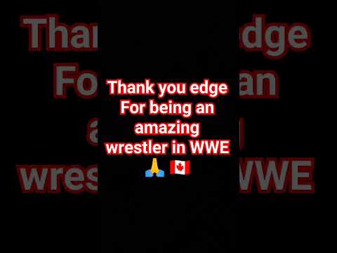 thank you edge for being an amazing wrestler in WWE #wwe